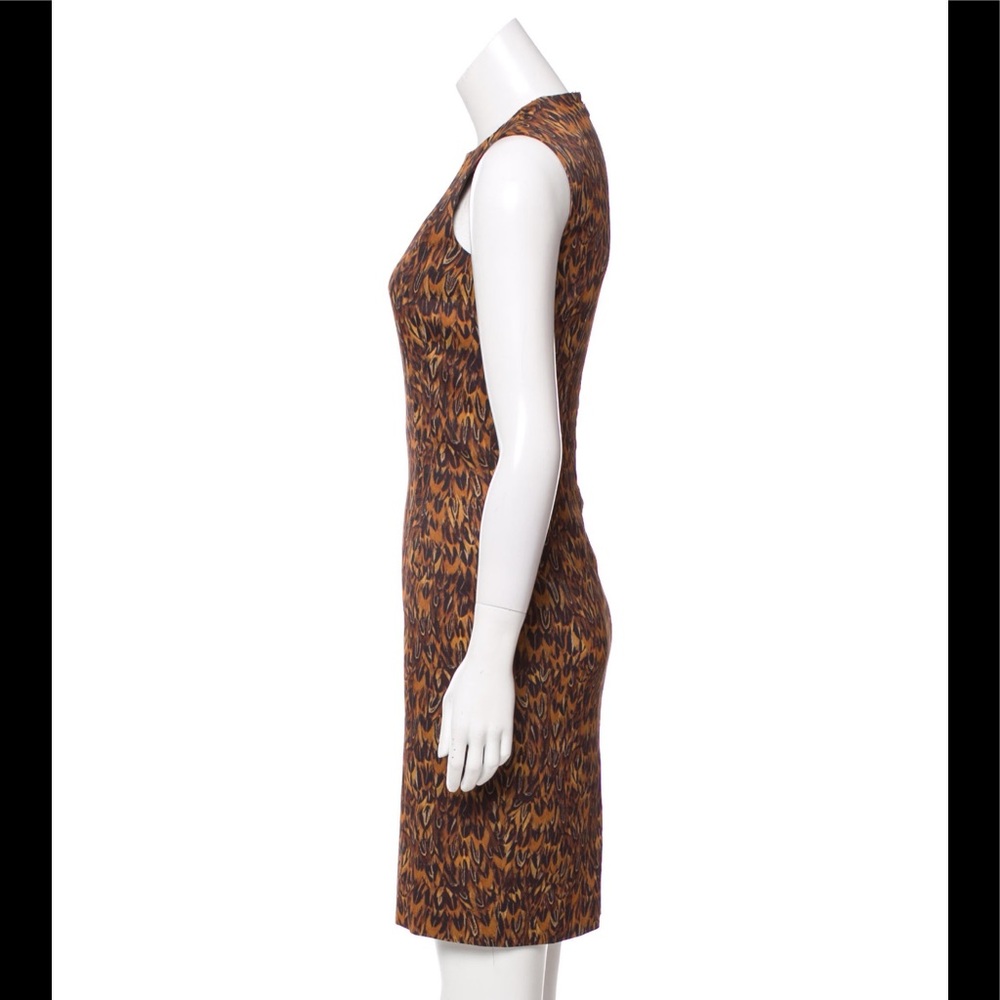 Michael Kors Feather-print Sheath Dress - Picture 2 of 3